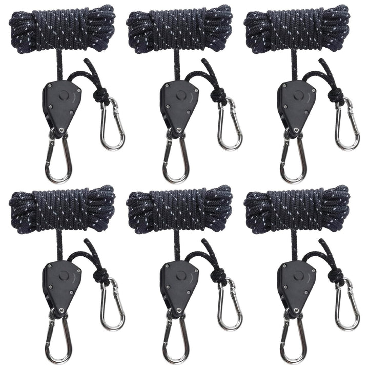6 Stück Abspannseile mit Seilspanner, 4mm Reflektierend Abspannseile, Einfach zu Bedienen und Langle