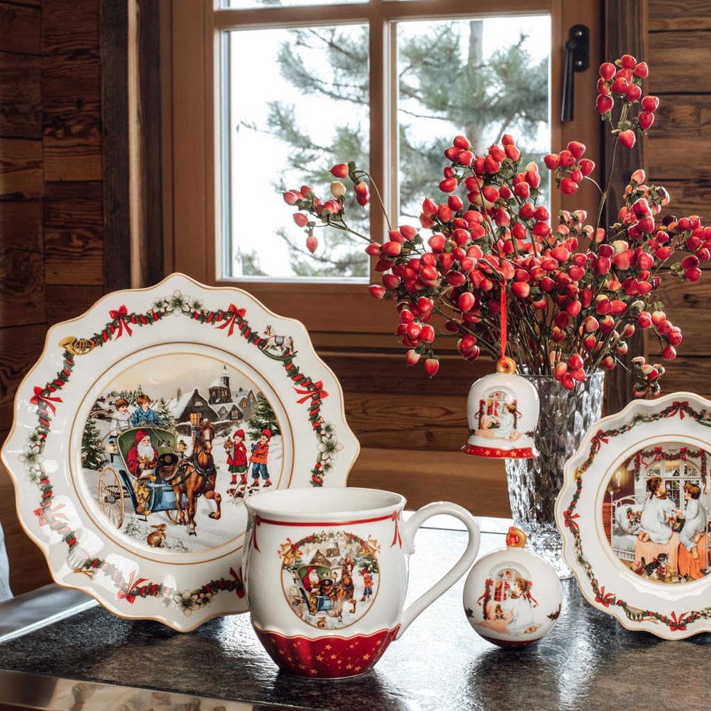 Villeroy & Boch - Annual Christmas Edition Jahresschale klein 2022 16 x 16cm, Premium Porzellan, Sam