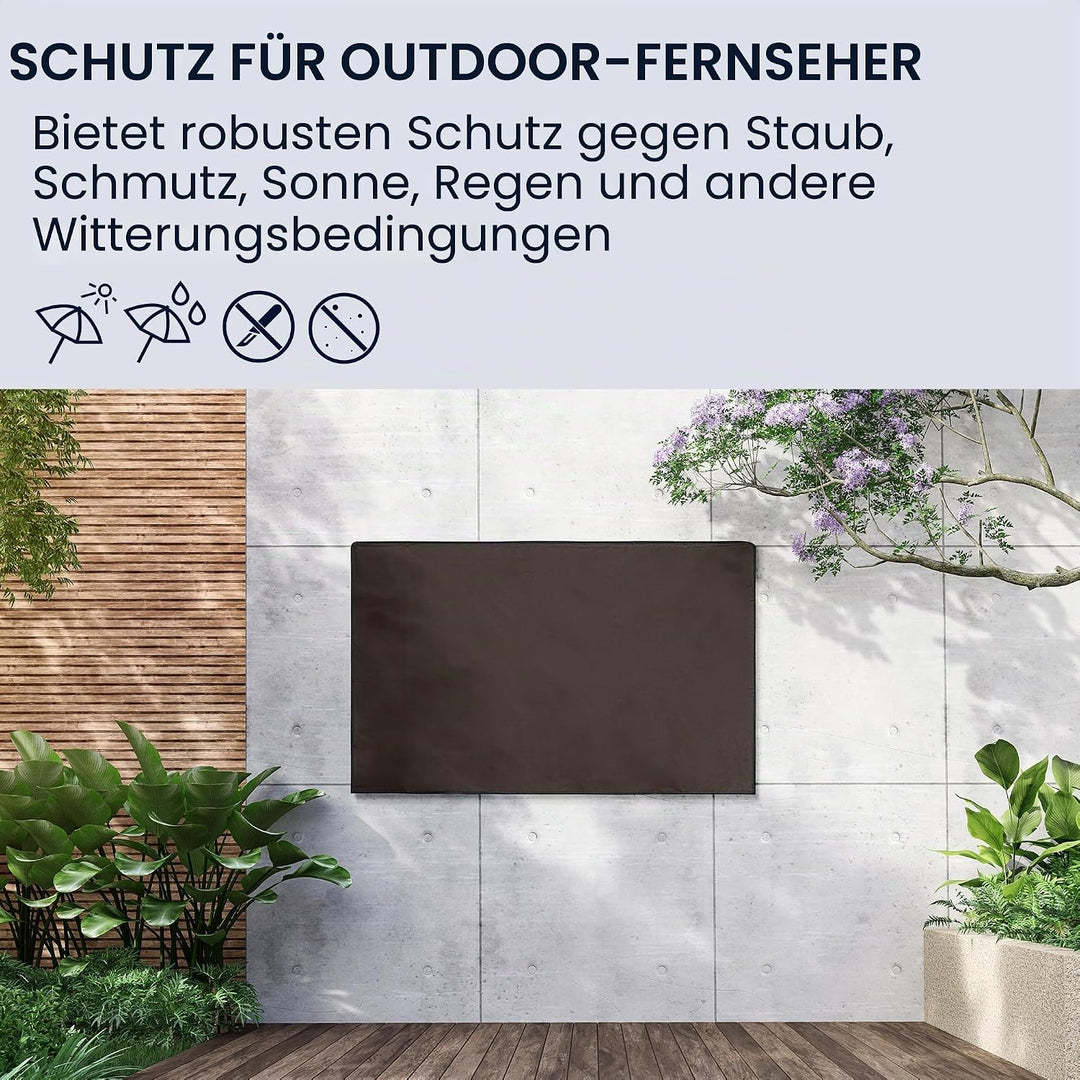 kwmobile 43" TV Outdoor TV Abdeckung - Fernseher Hülle Bildschirmschutz - Schutzhülle wetterfest - C