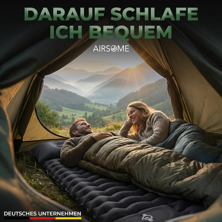 Selbstaufblasbare Luftmatratze Ultraleicht – Camping Isomatte selbstaufblasend mit integrierter Fuss