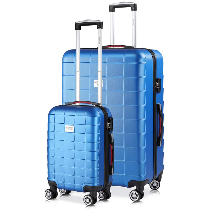 MONZANA® 2er Set Koffer Boardcase M, XL Gelgriffe TSA Schloss Reisekoffer Trolley Kofferset Handgepä