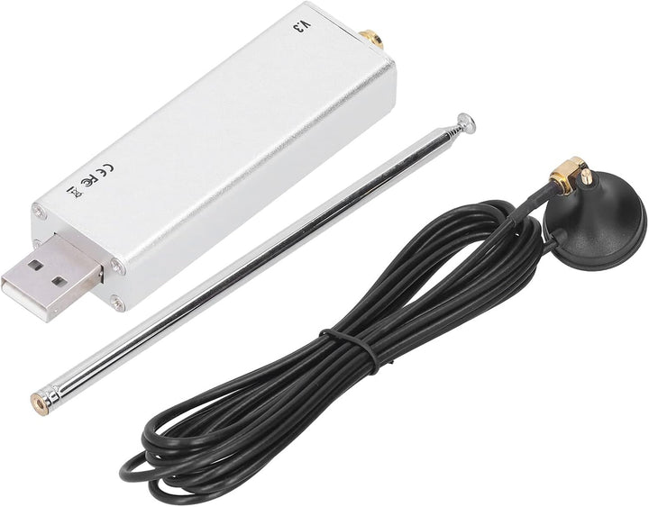 RTL SDR R820T2 V3 RTL2832U Tuner + Antenne + Antennenbasis-Kit FüR Radio-Scanning