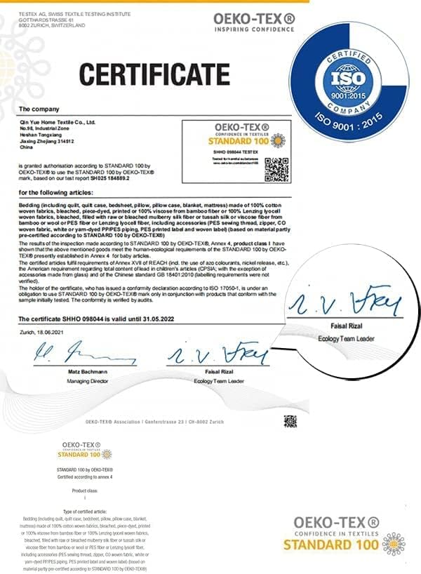 Oeko-TEX®-zertifizierter Seidenkissenbezug für 100% Seidenkissen, 22 Momme zertifizierte Vorteile fü