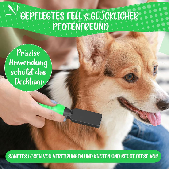 Golden Pets Entfilzungsmesser Entfernt Knoten und Verfilzungen kurz bis langhaar Fell geeignet Klein