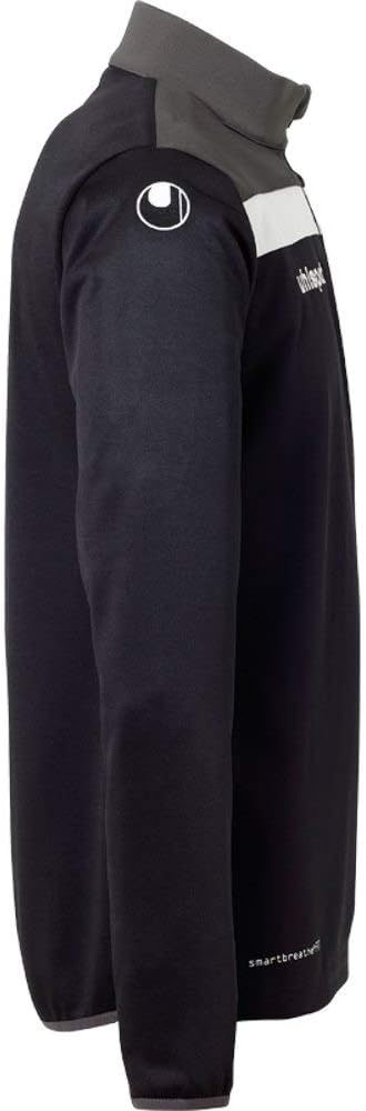 uhlsport Herren Offense 23 1/4 Zip Top Herren Sweatshirt 152 Schwarz/Anthra/Weiss, 152 Schwarz/Anthr
