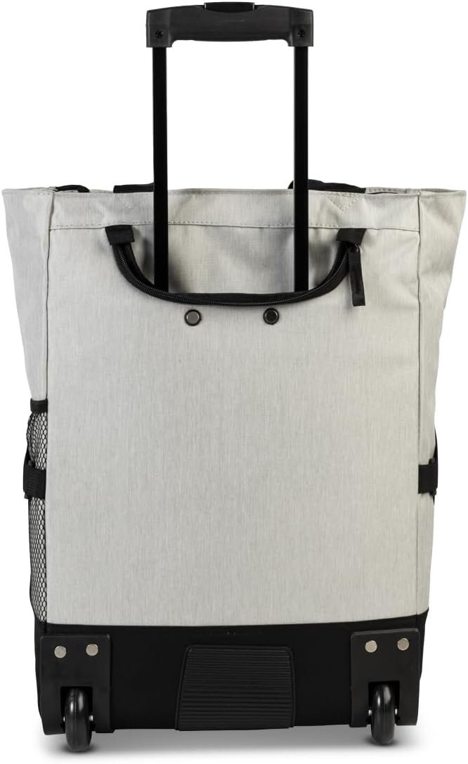 Punta® Einkaufstrolley 33L Hellgrau | Einkaufstrolley modern mit Skater-Rollen – leise & leichtgängi