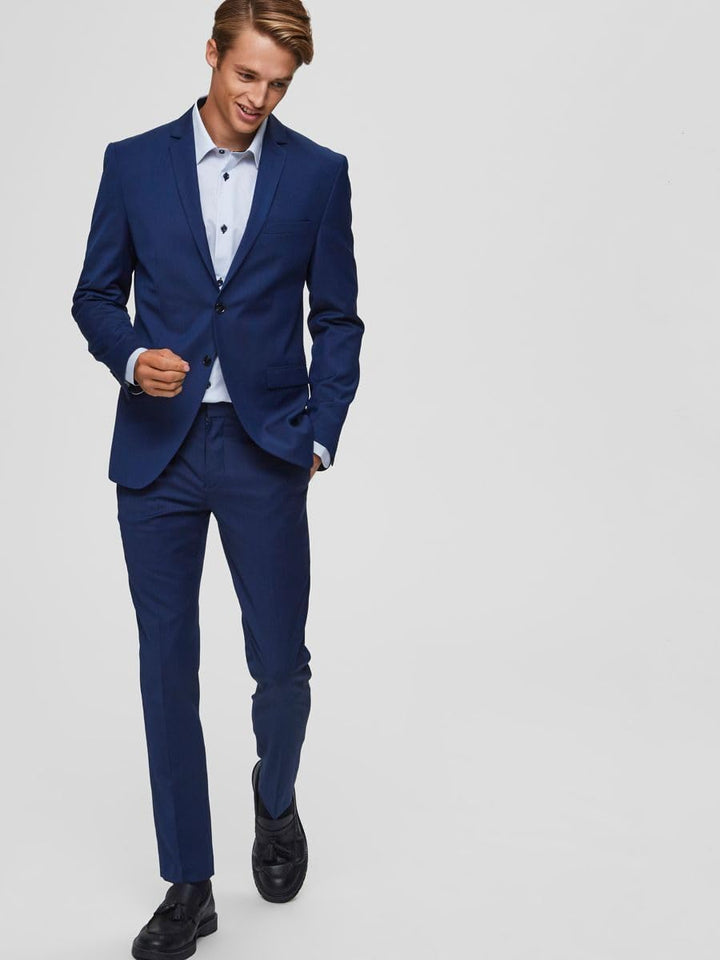 SELECTED HOMME Herren Anzughose Slim Fit 42 Blau (Blue Depths Blue Depths), 42 Blau (Blue Depths Blu