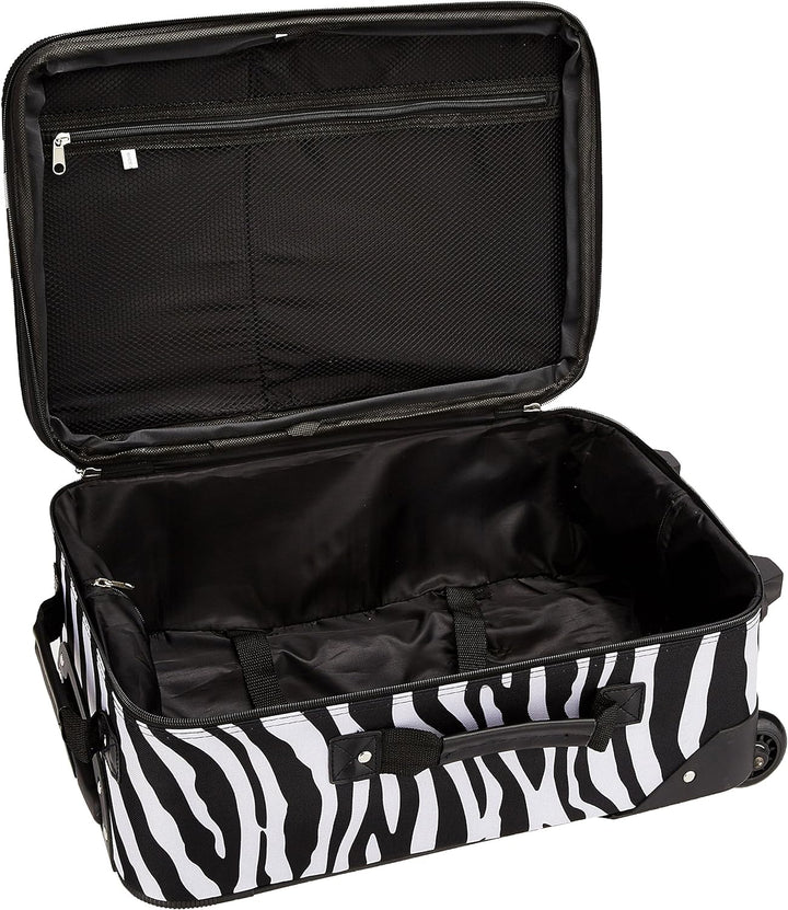 Rockland Fashion Softside Gepäck-Set, aufrecht stehend, Zebra, Einheitsgrösse, Fashion Softside Gepä