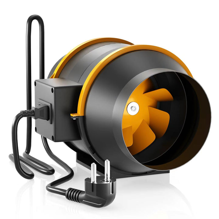 FanGoFast Rauchabzug Rohrventilator 150 mm Inline-Kanalventilator Abluftventilator Rohrlüfter 230 V