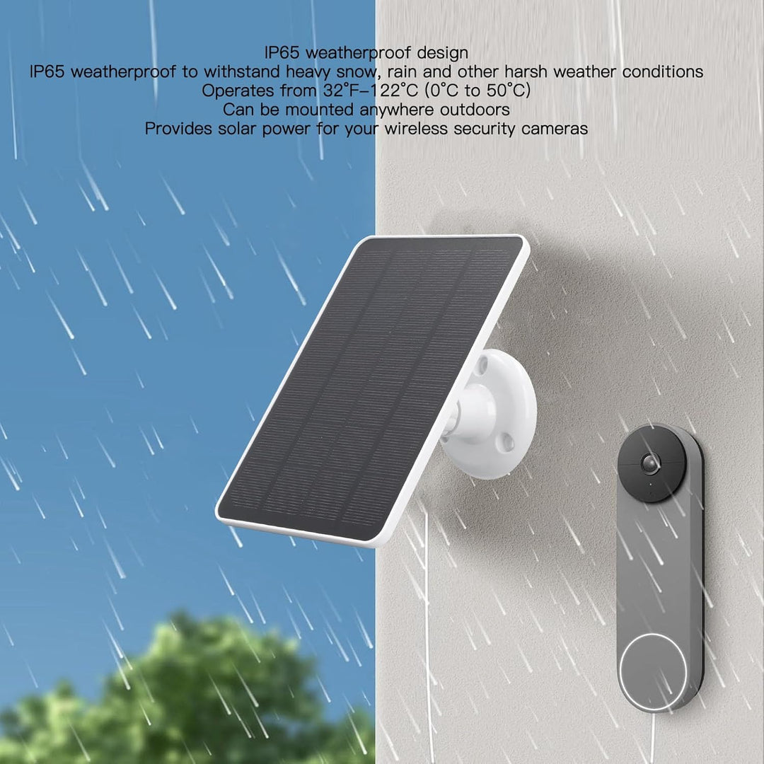 Solarpanel-Ladegerät, Kompatibel mit Pro 3/Pro 4/ Pro 5S/ Ultra/Ultra 2/ Go 2 Flutlichtkamera, 10 W