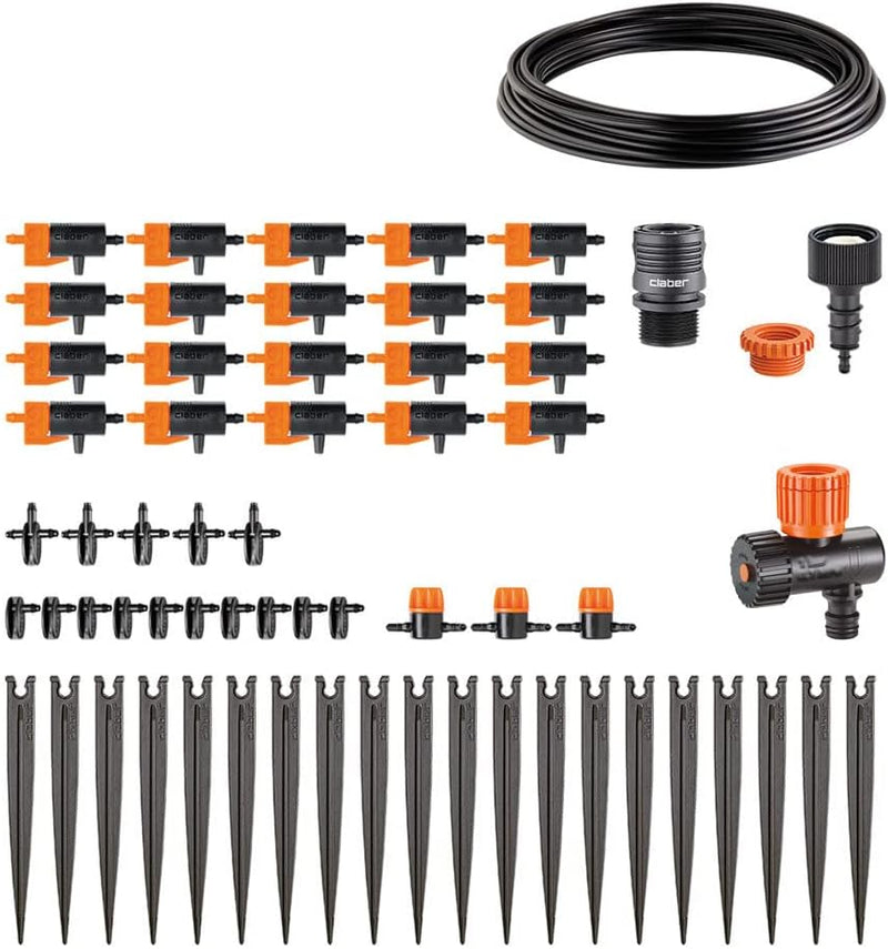 Claber 78060 – 64 90764 rainjet Drip 20 – Bewässerungsautomat oberirdisch für Marmeladengläser