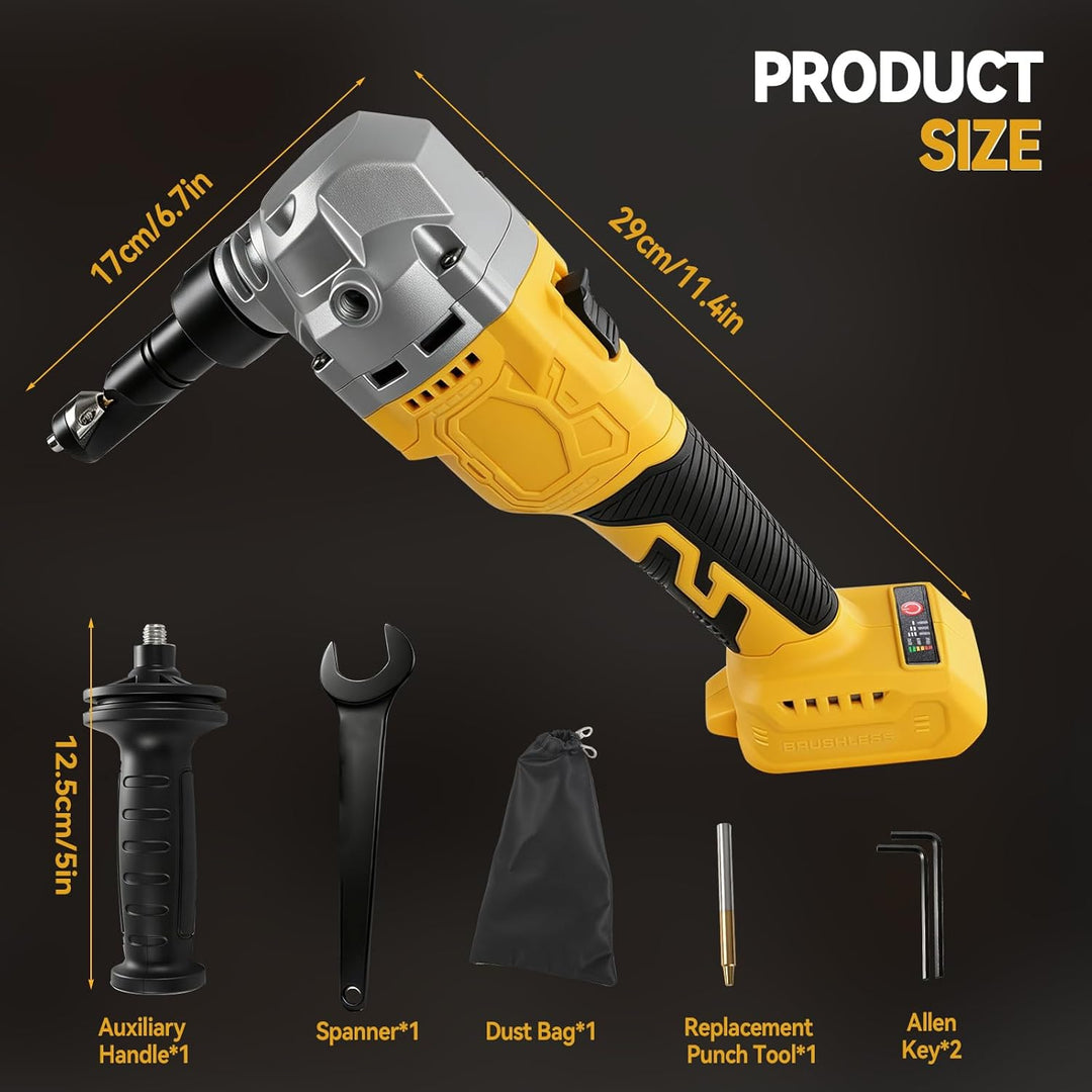 Blechknabber Knabber Blechknabber Kompatibel mit Dewalt 18V Akku, 1900SPM 800W Bürstenlose 3 Geschwi