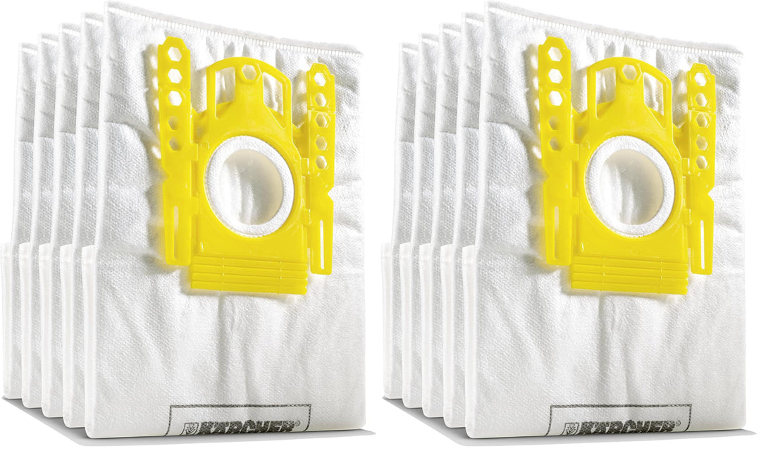 Kärcher 6.904-329.0 Filterbeutel Ersatz (5 stück), 1 - Pack (Packung mit 2) Weiss / Gelb 1 - Pack (P