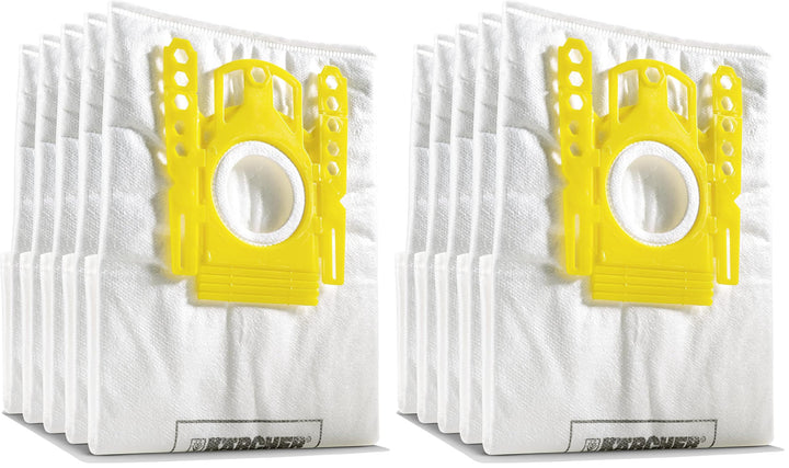 Kärcher 6.904-329.0 Filterbeutel Ersatz (5 stück), 1 - Pack (Packung mit 2) Weiss / Gelb 1 - Pack (P