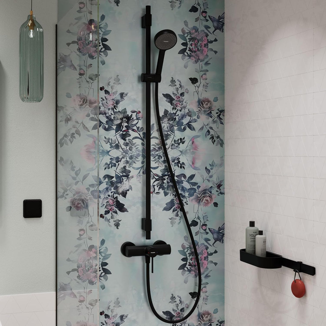 hansgrohe Activera Select S - Duschset mit Duschkopf wassersparend (EcoSmart, 2 Strahlarten), Duschs
