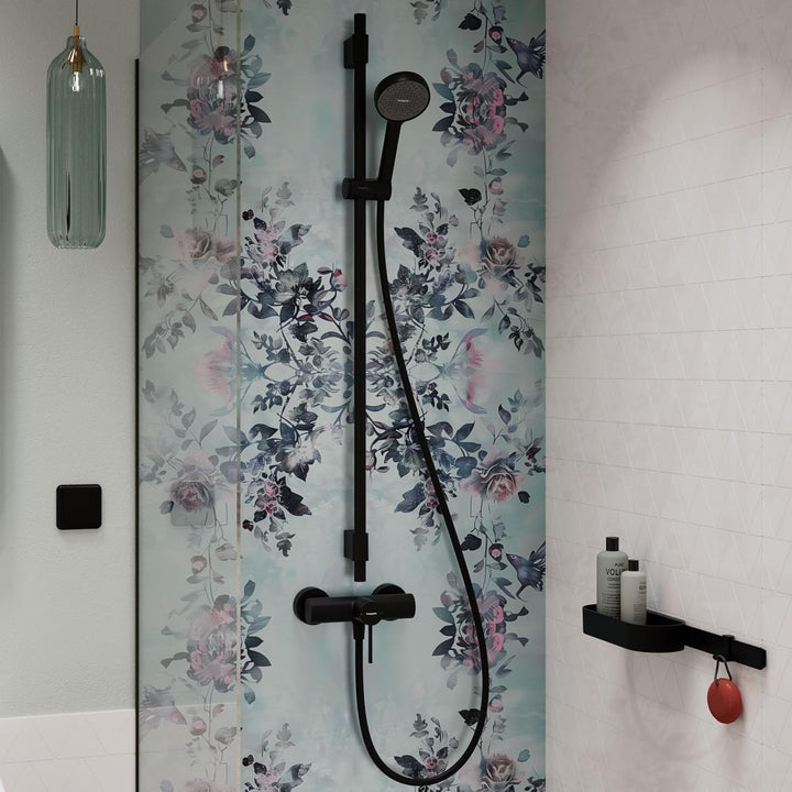 hansgrohe Activera Select S - Duschset mit Duschkopf wassersparend (EcoSmart, 2 Strahlarten), Duschs