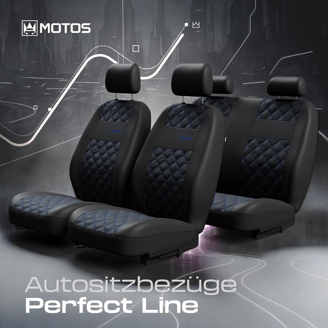 MOTOS Universal-Sitzbezüge Auto für Hyundai i10 Autositzbezüge mit aktivem Airbag-System, dreilagige