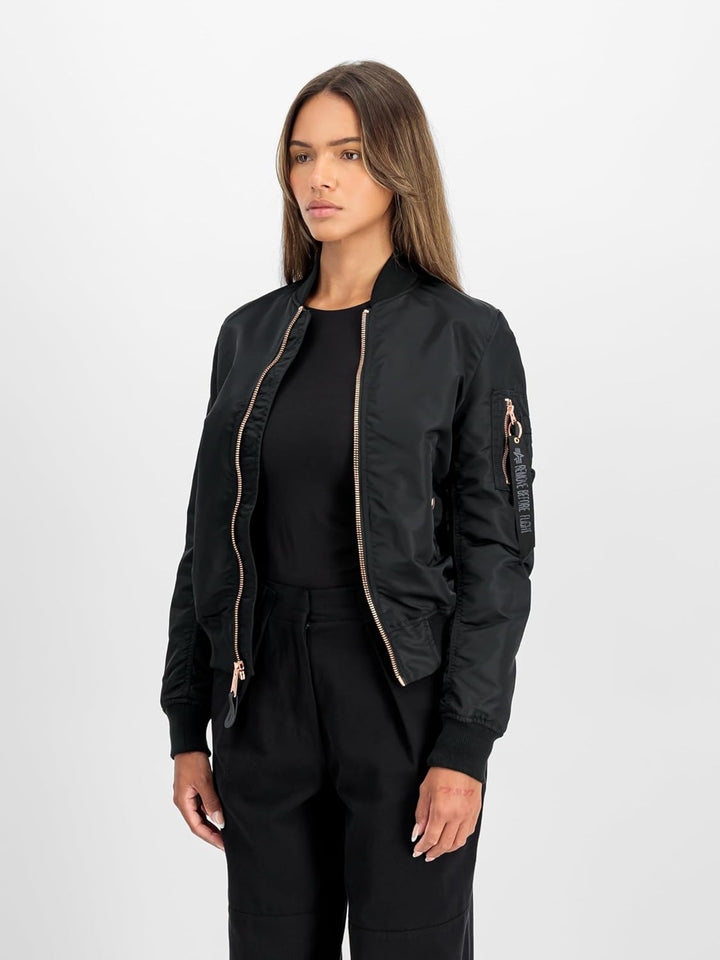 ALPHA INDUSTRIES Damen Alpha Industries Ma-1 Vf Lw Bomberjacke für Damen Bomberjacke (1er Pack) L Bl