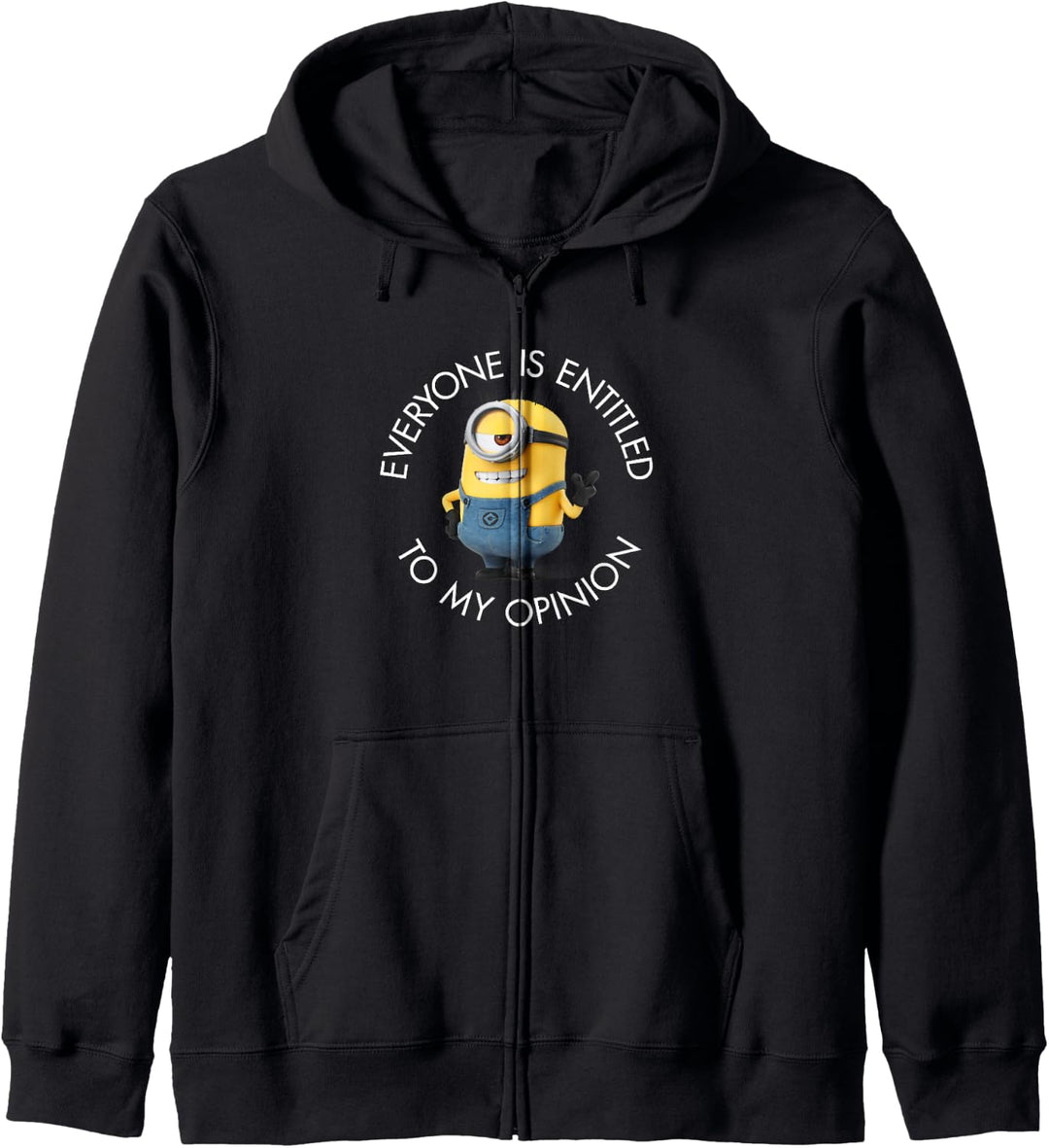 Despicable Me Minions Carl Everyone Entitled To My Opinion Kapuzenjacke