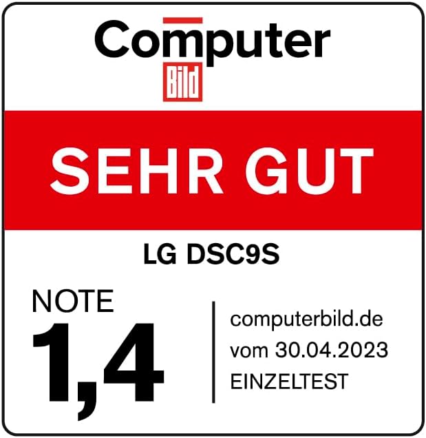 LG DSC9S 3.1.3 Soundbar (400W) mit kabellosem Subwoofer (Dolby Atmos, HDMI, Bluetooth), Schwarz [Mod