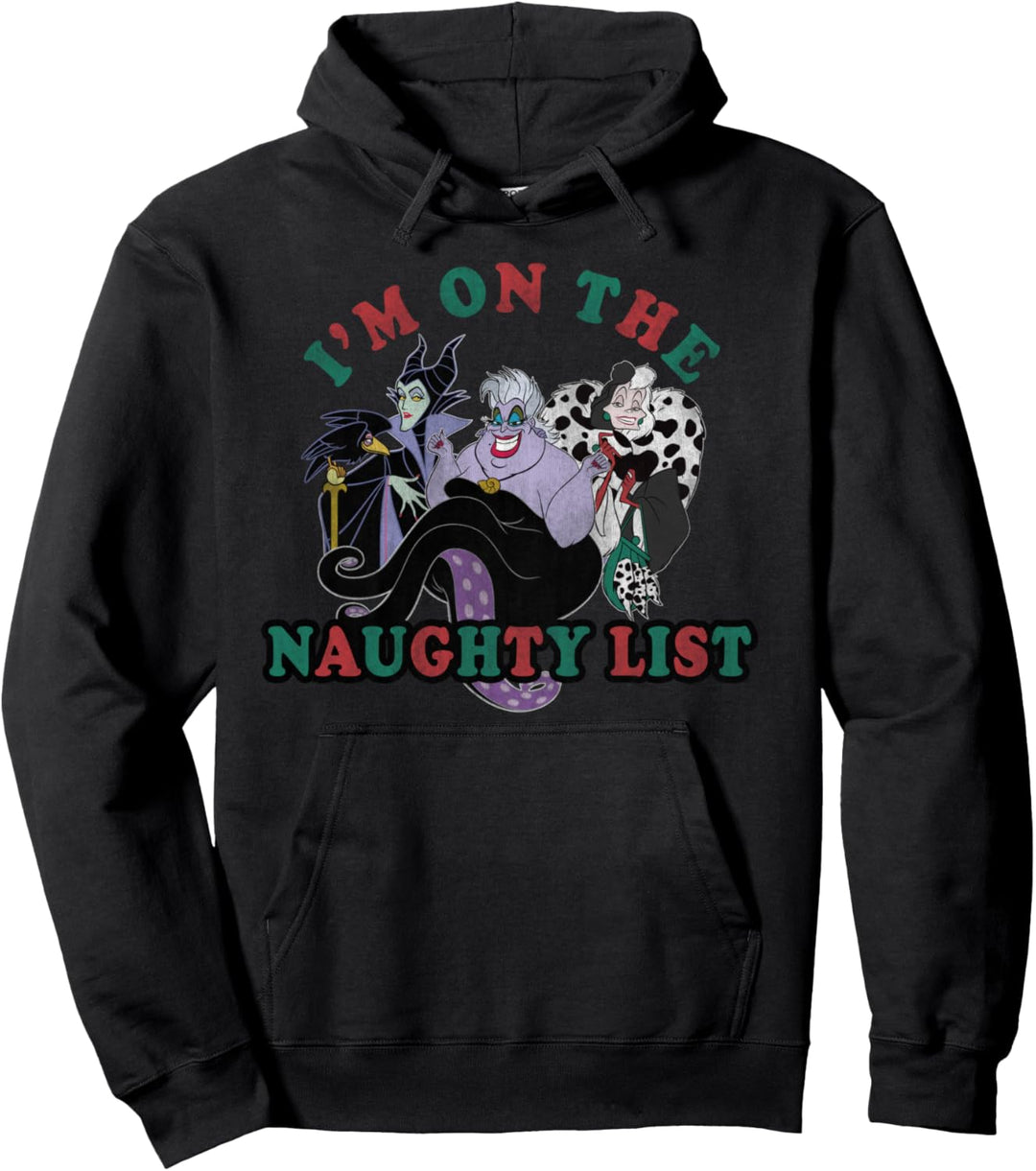 Disney Villains Christmas I'm On The Naughty List Pullover Hoodie