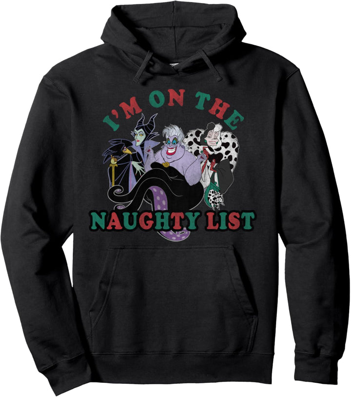 Disney Villains Christmas I'm On The Naughty List Pullover Hoodie