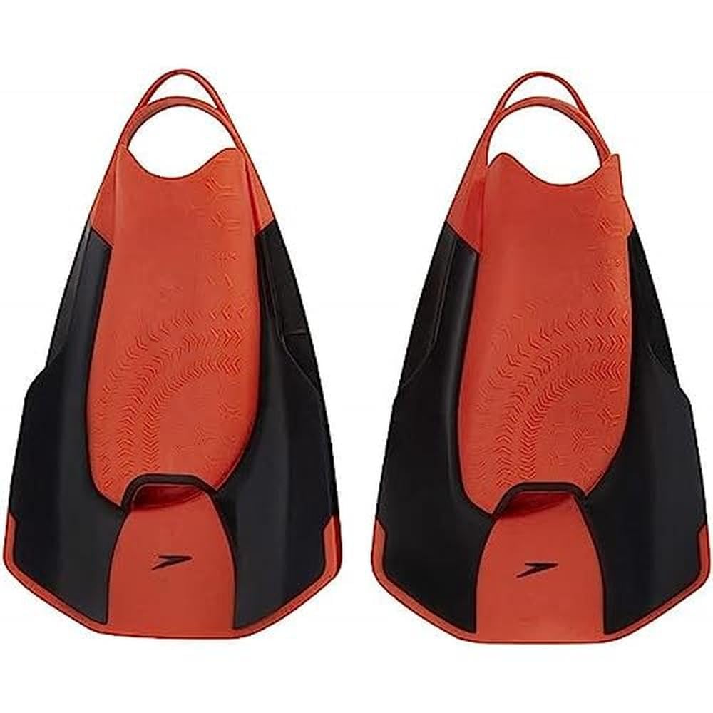 Speedo Unisex Erwachsene Fastskin Kickfin Kick Fin 5-6 Schwarz/Siren Rot, 5-6 Schwarz/Siren Rot