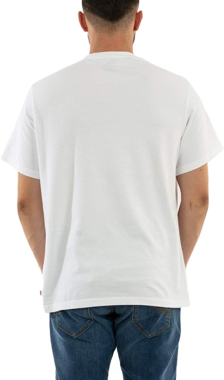 Levi's Herren Entspanntes Grafik-T-Shirt, Weiss XXL Weiss, XXL Weiss