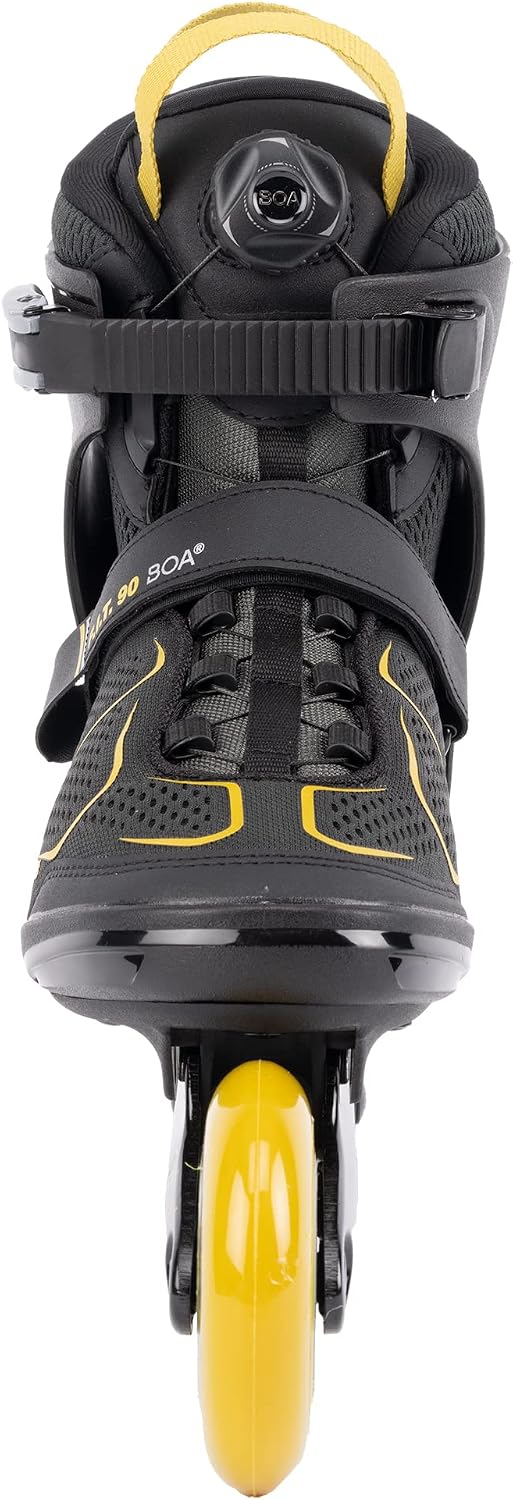 K2 Skates Herren Inline Skates F.I.T. 90 BOA, grey - mustard, 30G0815 EU: 43.5 (UK: 9 / US: 10) grey