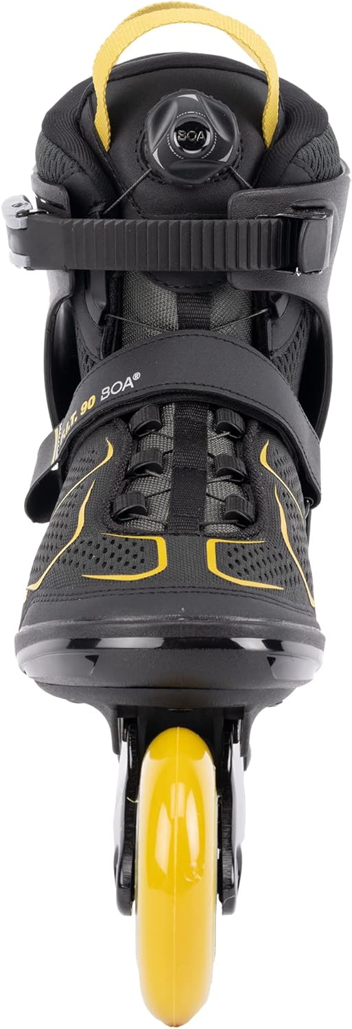 K2 Skate Herren F.i.t. 90 Boa Inline Skates EU: 49 (UK: 13 / US: 14) grey - mustard, EU: 49 (UK: 13