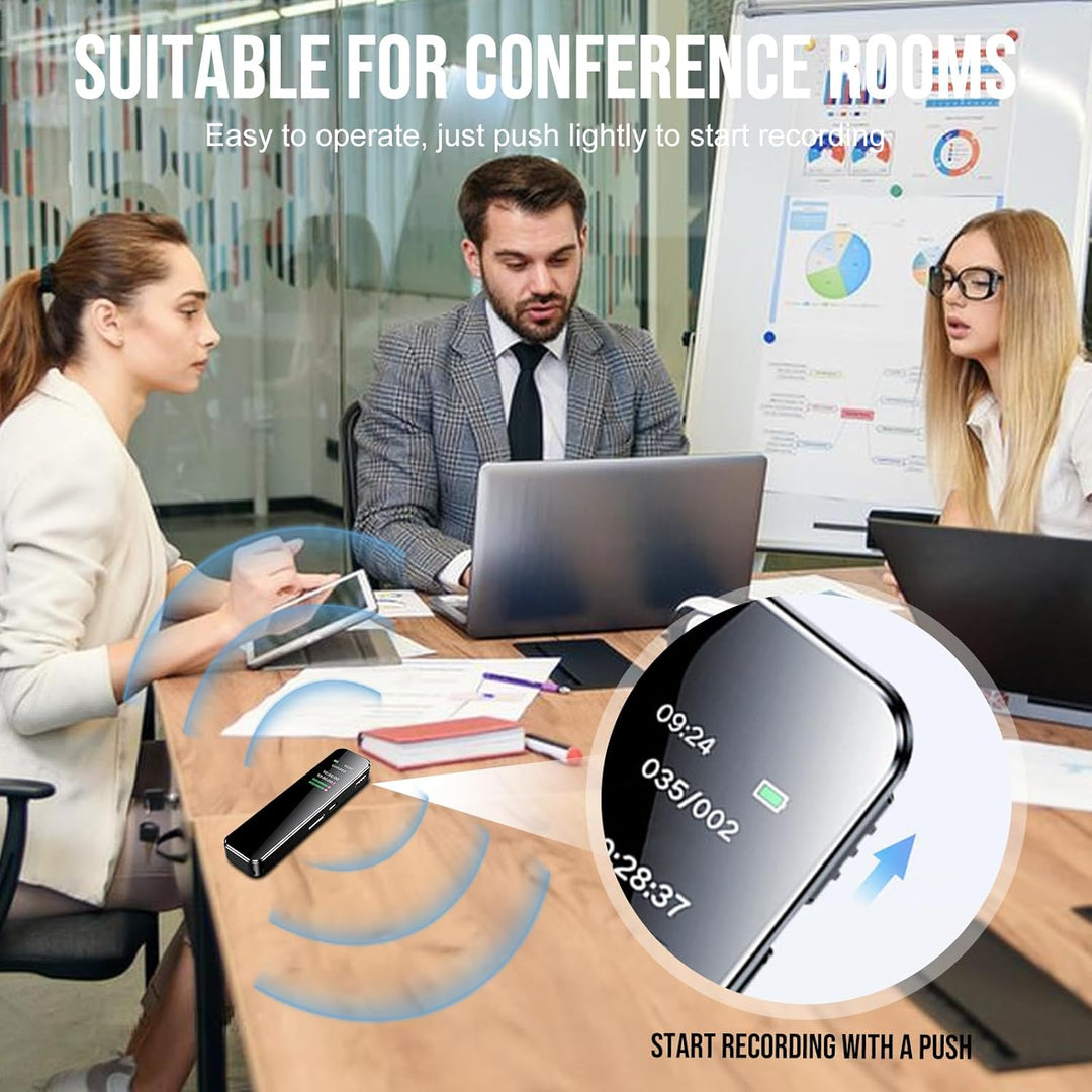 Diktiergerät Mini 64GB, Aufnahmegerät, Digitales Diktiergerät Mit Rauschunterdrückung,Diktiergerät D