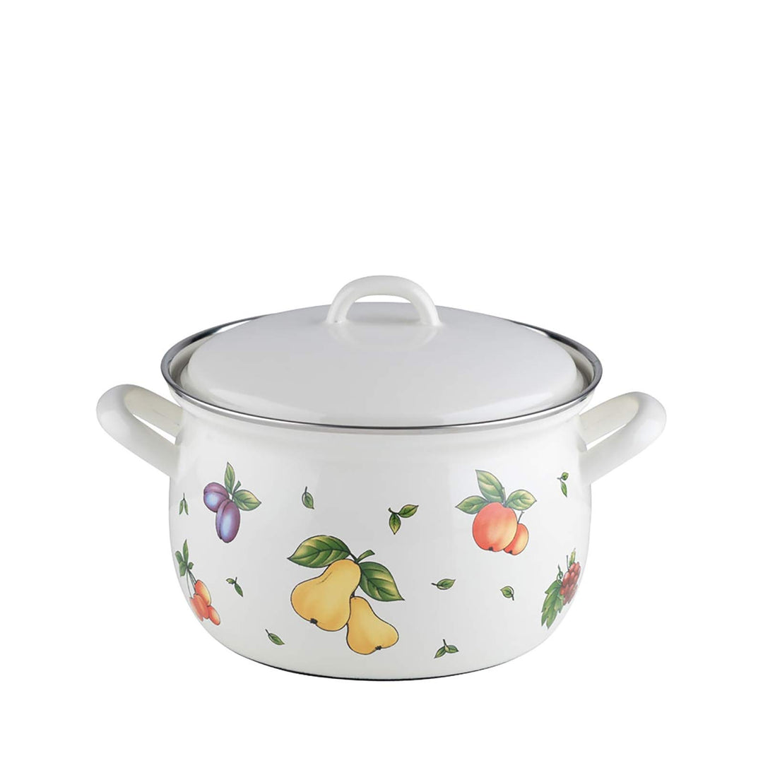 RIESS 0164-068 Fleischtopf mit Deckel 16, COUNTRY - FRUIT GARDEN, Durchmesser 16 cm, Inhalt 1,5 Lite