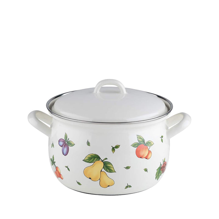 RIESS 0164-068 Fleischtopf mit Deckel 16, COUNTRY - FRUIT GARDEN, Durchmesser 16 cm, Inhalt 1,5 Lite