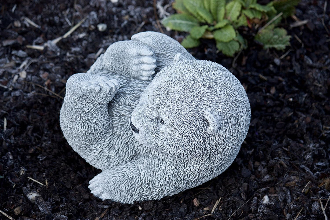 stoneandstyle Steinfigur grosser Bär Bärchen Panda, Frost- und wetterfest bis -30°C, massiver Steing