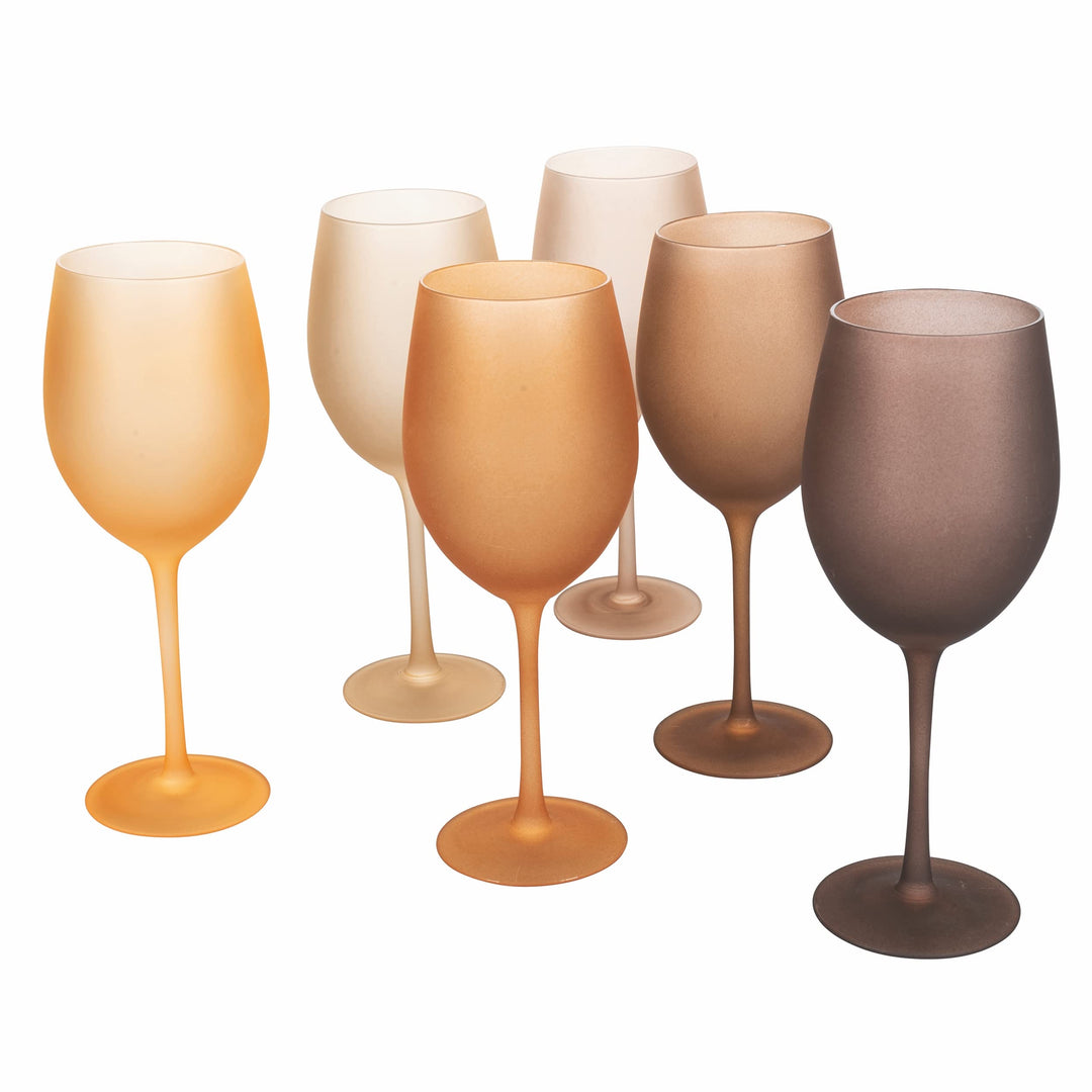 Villa d'Este Home Tivoli Happy Hour Chocolate 6er Set frosted Glas 550 ml