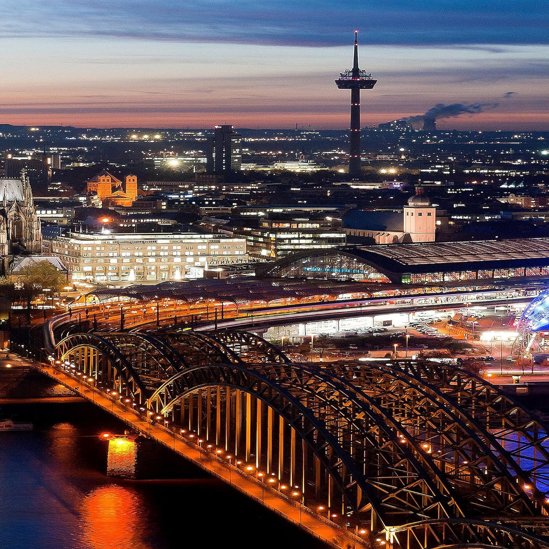 Runa Art Bild Köln Wandbilder auf Vlies Leinwand 5 Teilig Wanddekoration Wohnzimmer Schlafzimmer 601