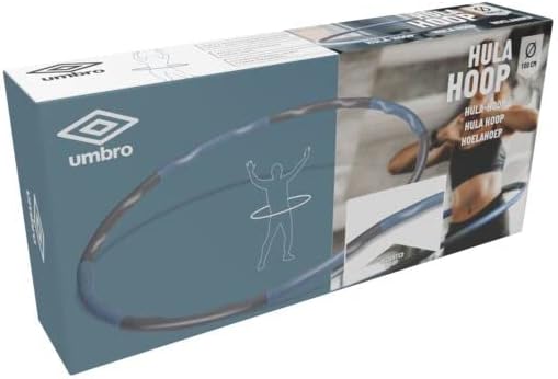 Umbro Hula Hoop Reifen mit Gewicht - Fitnessgeräte - 890 GR - 95 cm ⌀ - Grau/Blau