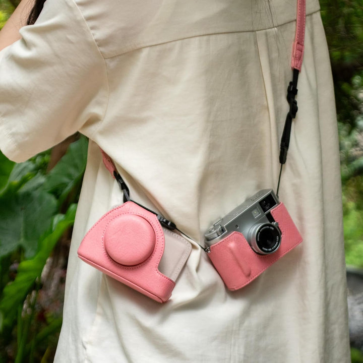 Rieibi x-Half/X-HF1 Case PU Leder Kameratasche für Fujifilm X Half Mirrorless Kamera Schutzhülle mit