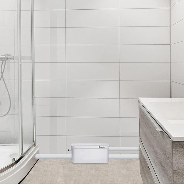 Sanigo SANI-S250C Sanitärzerkleinerer, leiser Abfallpumpe, Hebepumpe, Dusche mit zwei Eingängen, Kup