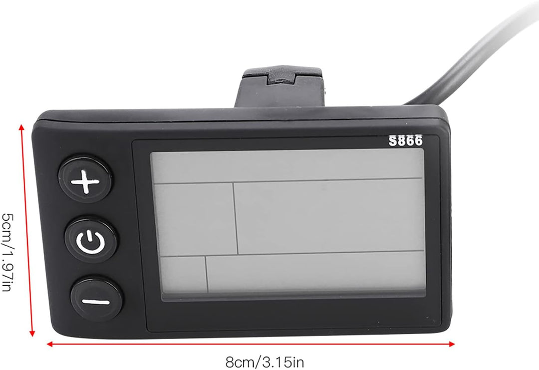 Eddwiin Bicycle Motor Controller 24V36V Wasserdichtes LCD Display Scooter Brushless Controller Kit f