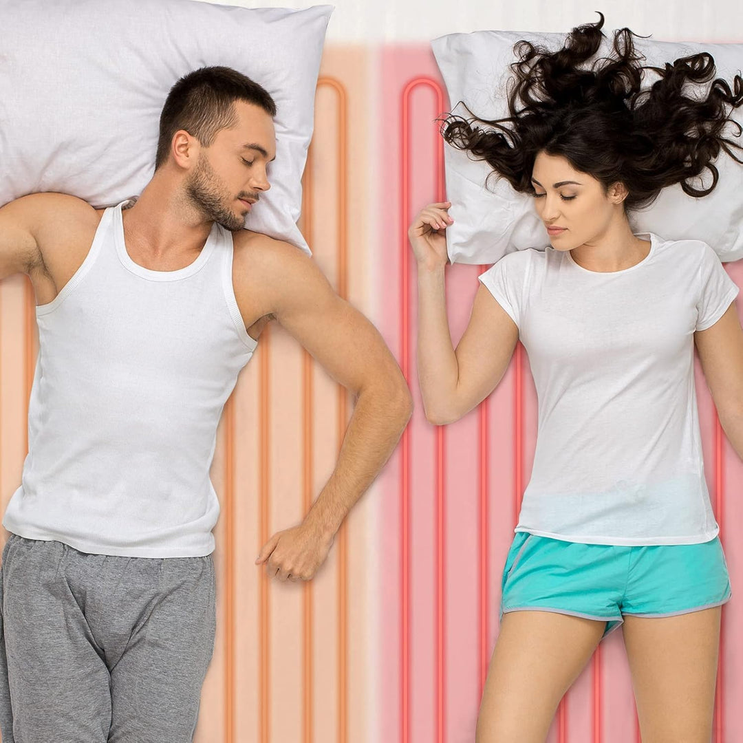 SILVANO Heizdecke für Doppelbett, 160 x 140 cm, 2 x 60 W, automatischer Heizschutz, 2 Temperaturstuf