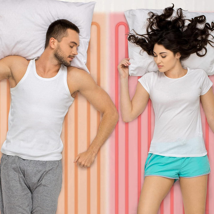 SILVANO Heizdecke für Doppelbett, 160 x 140 cm, 2 x 60 W, automatischer Heizschutz, 2 Temperaturstuf