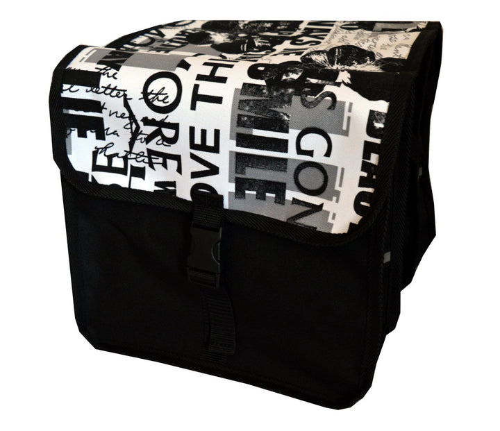 FAHRRADTASCHE Kinderfahrradtasche Satteltasche 20-26" Gepäckträgetasche Doppel (40. Hipster)