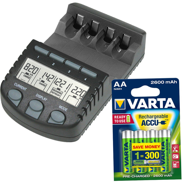 Technoline BC 700 Set inkl. V5716 (2600mAh) Kit schwarz, BC 700 Set inkl. V5716 (2600mAh)