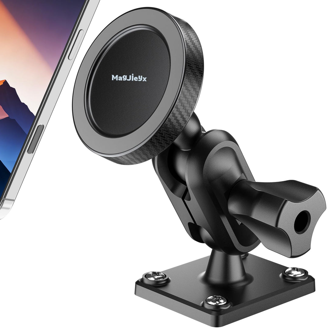 MAGJIEYX Handyhalterung Auto mit Bohrerbasis, Magnetisch Armaturenbrett Halterung für LKW Transporte