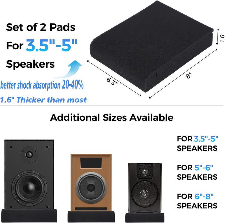 Lautsprecher-Isolationspads, Subwoofer-Isolationspad, Studiomonitorisolationspads, hochdichter Lauts