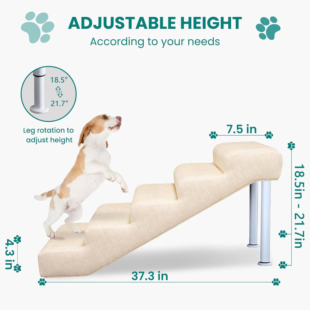 Hundetreppe rutschfeste Hunderampe Weiche Haustiertreppe Höhenverstellbar Mehrstufig wählbar Haustie