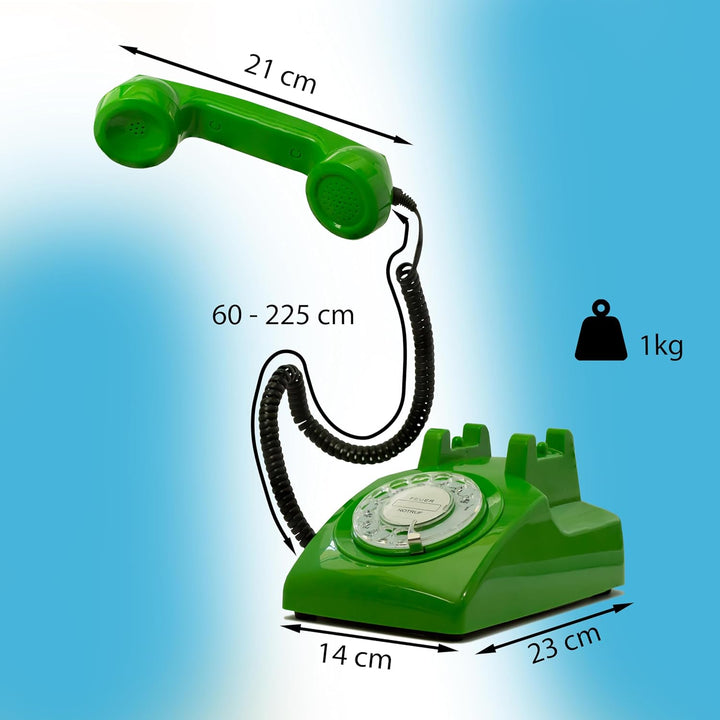 Retro Telefon Wählscheibe/Festnetztelefon Retro/Telefon mit Schnur/Telefon mit Wählscheibe/Telefon R