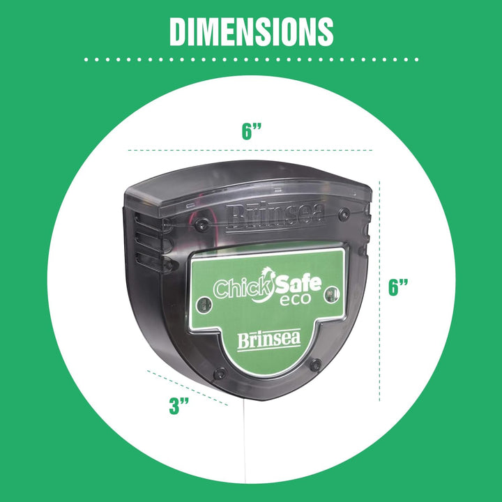 Brinsea Produkte ChickSafe Eco Automatischer Hühnerstall Türöffner, Grün