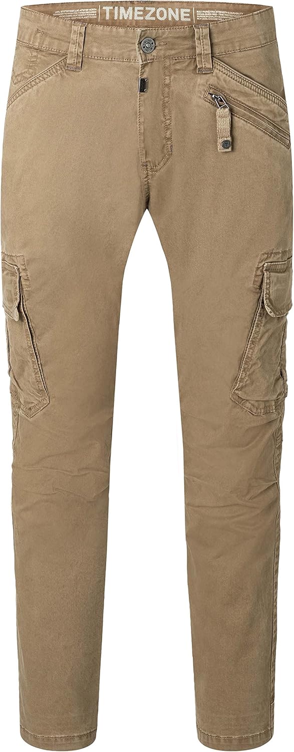 Timezone Herren Regular Bentz Freizeithose 33W / 34L Timber Beige, 33W / 34L Timber Beige